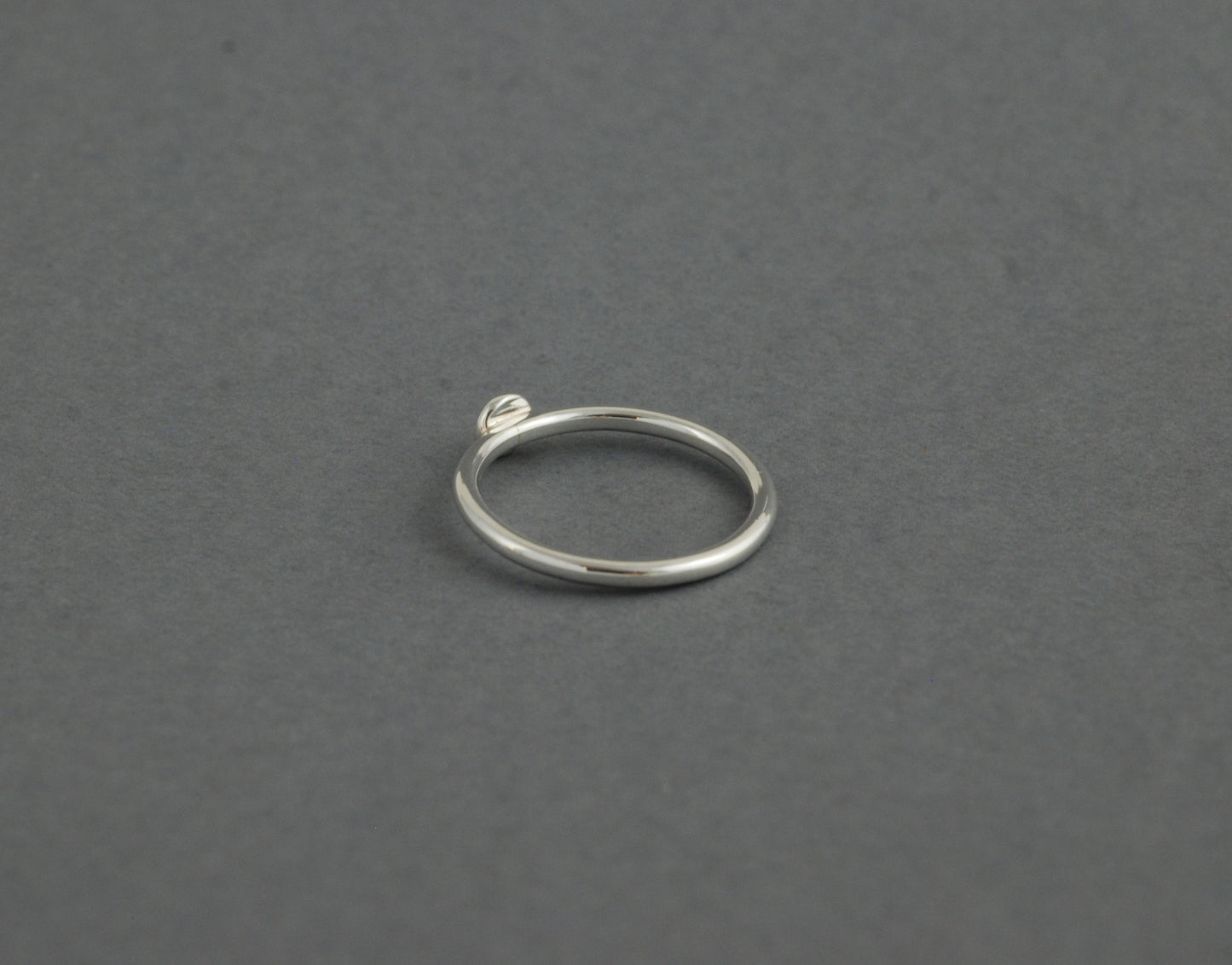 Tiny Sterling Silver Circle Ring
